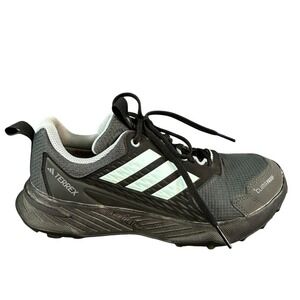Adidas Terrex ClimaProof Trail Running Shoes Grey Mint Green Womens Sneakers 7